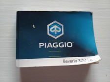 Piaggio Beverly 300 ie 2017 manuale uso manutenzione libretto originale