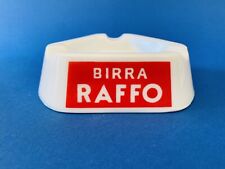 🔴 BIRRA RAFFO Taranto raro posacenere vintage anni 50 Vetrerie Lusvardi