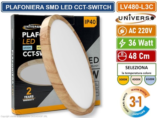 Plafoniera ultra slim rotonda - plafoniera,