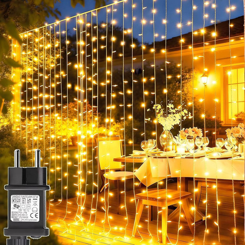 Tenda luminosa 300 led 3x3m - luminosa,