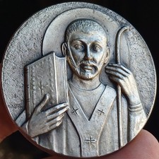 Vecchia Medaglia Italiana Mm 51 Alta Conservazione 1974 S.Ambrogio Lotto 66 