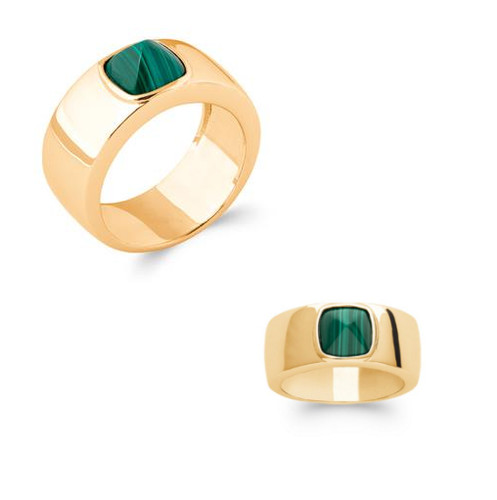 Anello pietra malachite - anello,