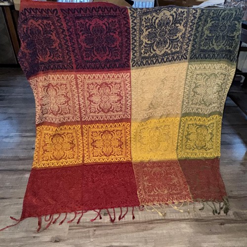 Coperta ciniglia patchwork