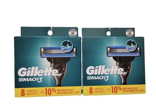 2xgillette mach3 8ct cartucce - mach3,