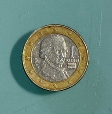 monete 1 euro - Mozart 2002