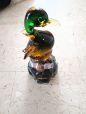 BOTTIGLIA DECANTER ANATRA LUXARDO VETRO DI MURANO ARCHIMEDE SEGUSO ANNI 60 13"