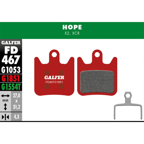 Pastiglie freno galfer hope - freno,