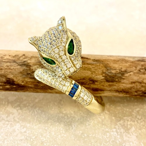 Anello occhi verdi - , pantera