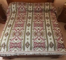 Coperta matrimoniale, doubleface, Anni 70 Ottime Cond.,235x225 Motivi Floreali