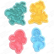 Formina tagliabiscotti Super Mario e Luigi Bros cutter pasta di zucchero