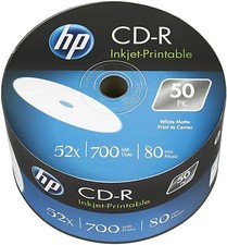 HP Blank 52X CD-R CDR 700MB