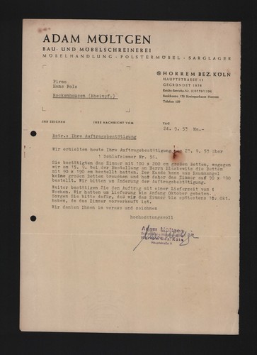 Horrem lettera 1953 adam - lettera, 1953,