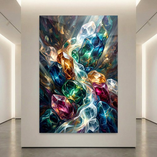 Cristallo multicolore arte