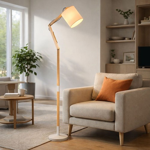 Lampada legno piantana - lampada,