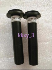 1 PZ X6.4D50 teleobiettivo industriale macro obiettivo testato buono #A6-10