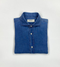 Camicia Uomo Blu Lavaggio