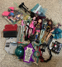 Monster High lotto 7 bambole + accessori Monster High assortiti per bambole oltre 60