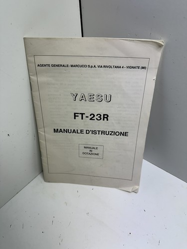 Operating manual yaesu - manual, ft-23r