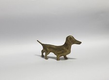 Miniatura oggettino in metallo Cane bassotto h 4 cm - lungo 6 cm