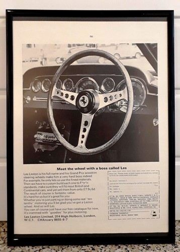Framed original classic car - framed,