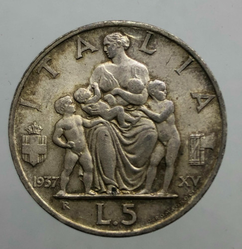 Lire famiglia 1937 - 5,