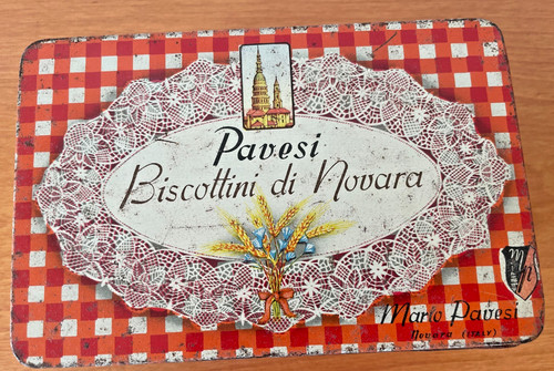 Scatola latta pavesi - di,