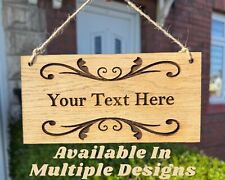 Targa da appendere in legno