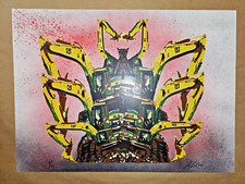 Stencil e vernice spray