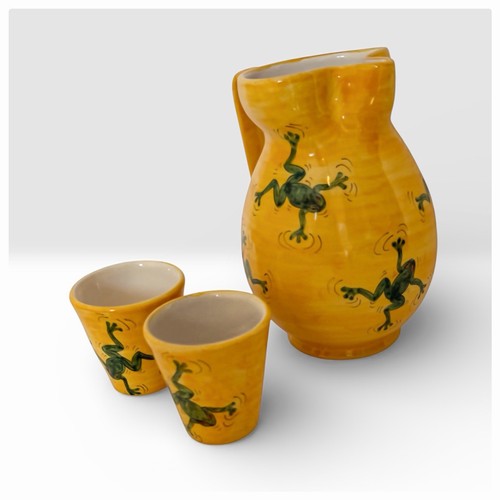 Brocca bicchieri ceramica - e,