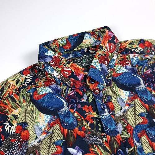 Camicia uomo paisley gray - camicia, &