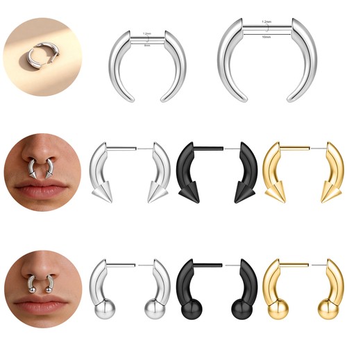 16g anelli naso acciaio - 1,