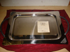 Vassoio di Portata Inoxpran Acciaio Inox 18/10 con maniglie