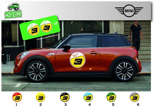 Mini cooper adesivi cofano - adesivi,