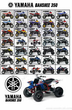 Poster Banner Yamaha Banshee yfz350 Generazioni 1987 - 2010 350 yfz stampa tela