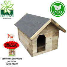 Cuccia legno eco tetto - legno,