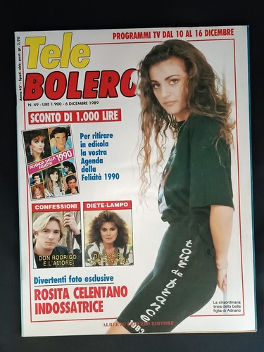 Rivista tele bolero 1989 - tele,