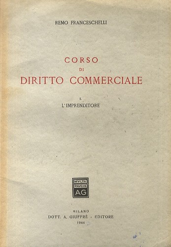 Corso diritto commerciale - di,