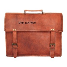 Borsa a tracolla da uomo vintage in pelle 18" messenger tracolla borsa a mano...