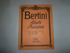 Bertini studi per pianoforte Carisch primi 900 Spartito Musicale