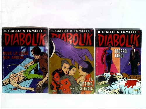 Lotto diabolik ristampa - diabolik,