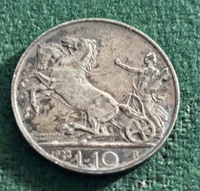 1928 R Italy Silver 10 Lire