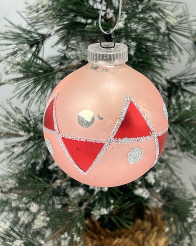 Vintage rosa rosso triangolo - rosso,