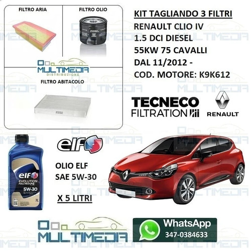 Kit tagliando filtri - kit,