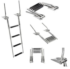 SCALETTA TELESCOPICA EASYUP SOPRA PLANCETTA CON MANIGLIE 4 GRADINI 49.575.04