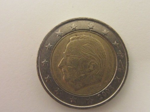 Moneta euro belgio re - da,