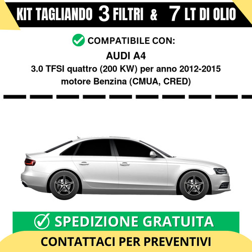 Tagliando per audi - a4, 3.0