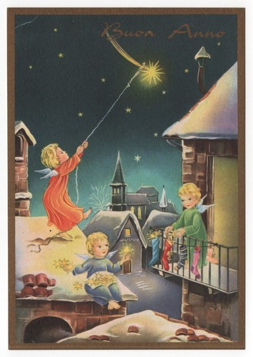 Buon anno con angeli - con, angeli,