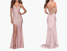 Abito con spalline a colonna