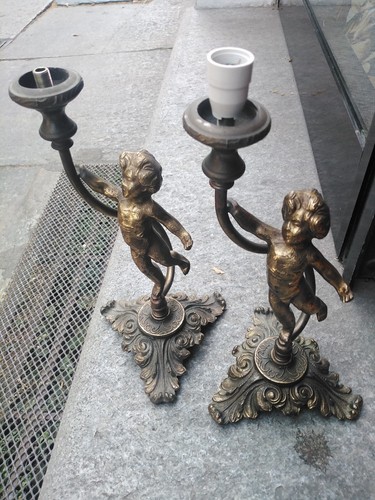 Coppia putti bronzo - i,