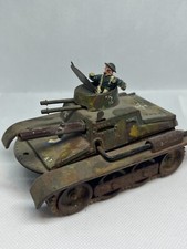 RARO CARRO ARMATO IN LATTA A MOLLA VINTAGE EPOCA DA COLLEZIONE
